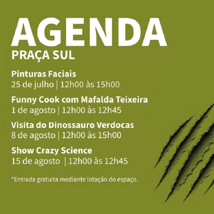 Uma aventura jurássica invadiu o Centro com várias atividades